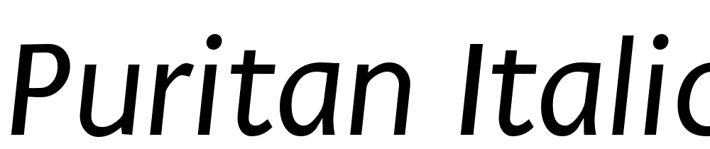 Puritan-Italic font family download free