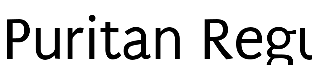 Puritan-Regular font family download free