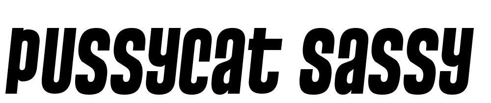 Pussycat-Sassy font family download free