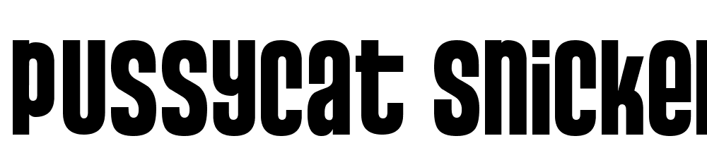 Pussycat-Snickers font family download free