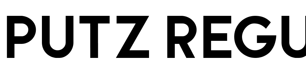 Putz-Regular font family download free