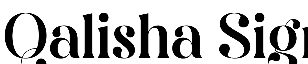 Qalisha-Signature-Serif font family download free