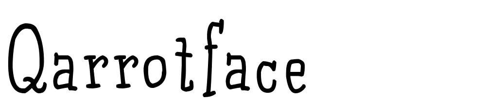 Qarrotface font family download free