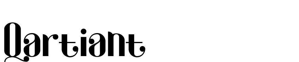 Qartiant font family download free