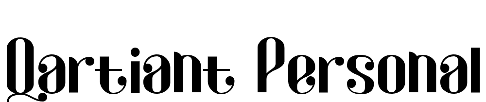 Qartiant  Personal Use font family download free