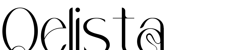 Qelista font family download free