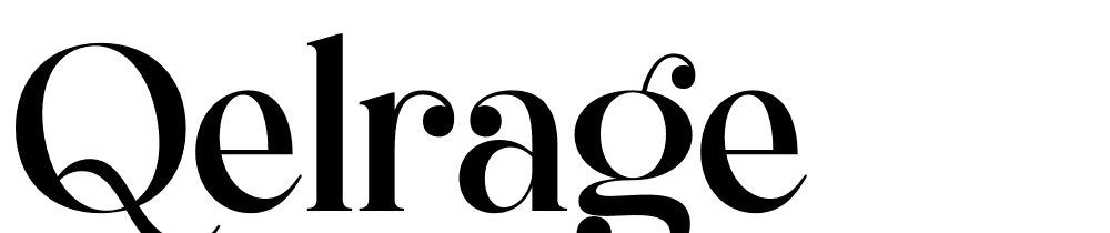 qelrage font family download free