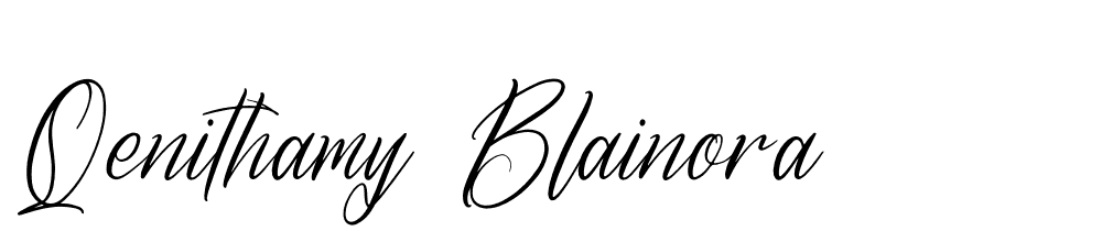 Qenithamy-Blainora font family download free