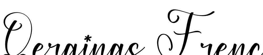 Qerginas-Frenchstyle-Script font family download free