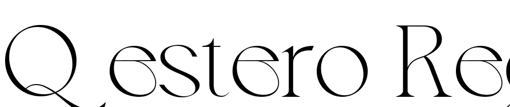 QESTERO-Regular font family download free