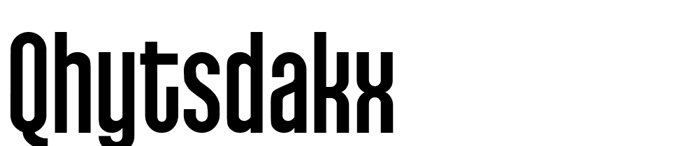 Qhytsdakx font family download free