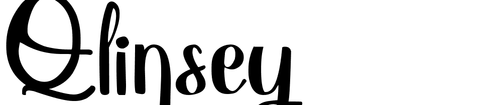 Qlinsey font family download free