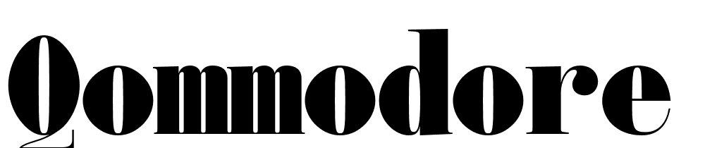 Qommodore-ExtraBold font family download free