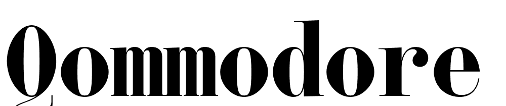 qommodore font family download free