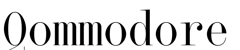 Qommodore font family download free