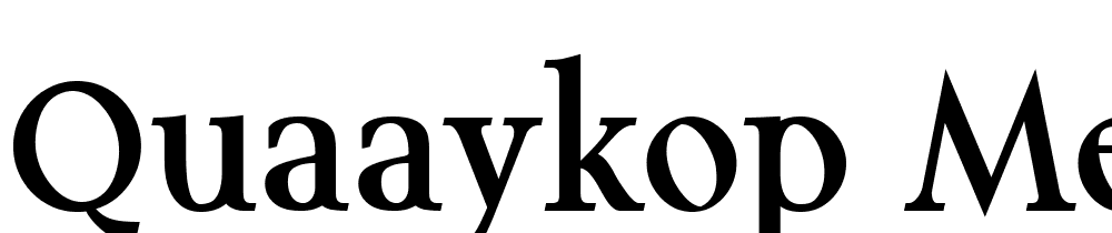 Quaaykop-Medium font family download free