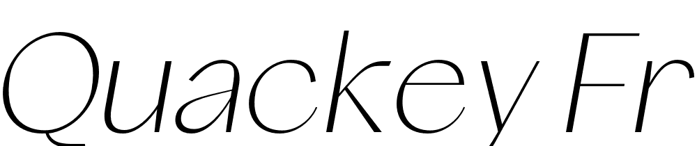 Quackey-Free-Italic font family download free