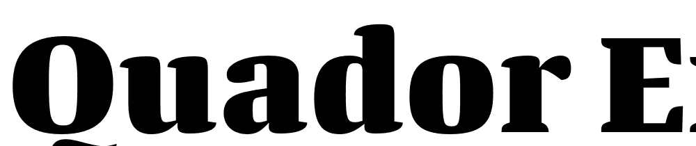 Quador-ExtraBold font family download free