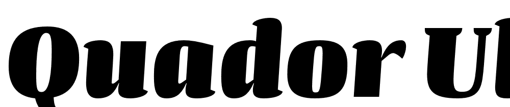 Quador-UltraBold-Italic font family download free