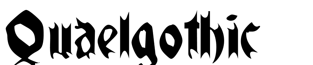 QuaelGothic font family download free