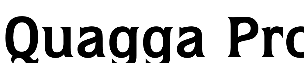 Quagga Pro font family download free