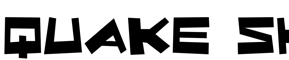 Quake-Shake font family download free