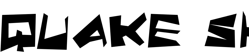 Quake-Shake-SuperMax font family download free