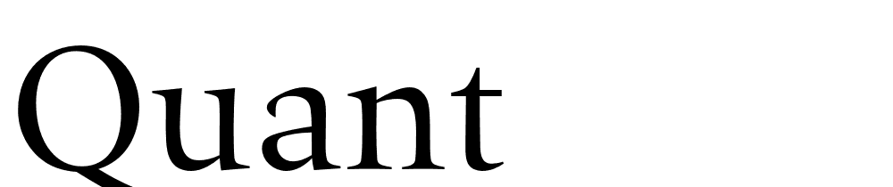 Quant font family download free