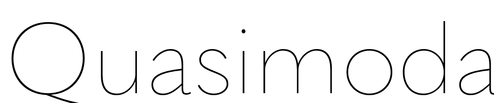 Quasimoda-HairLine font family download free