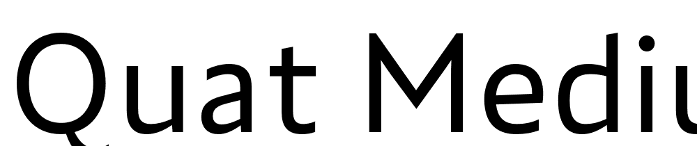 Quat-Medium font family download free