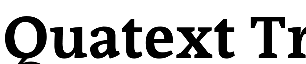 QuaText-Trial-Bold font family download free