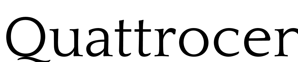 quattrocento font family download free