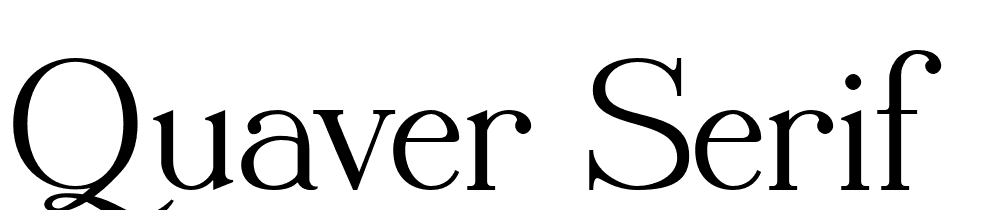 Quaver-Serif font family download free