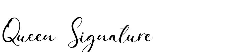 Queen-Signature font family download free