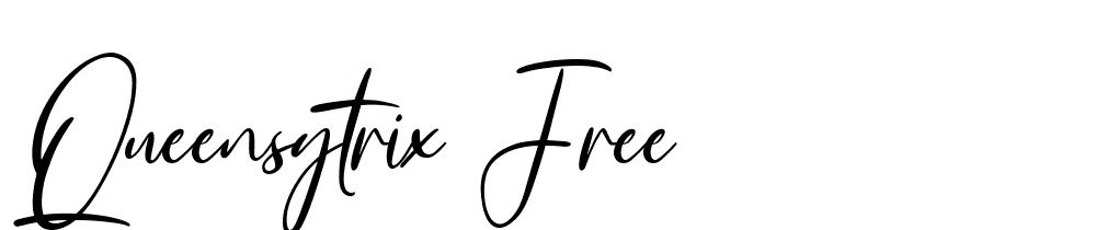 Queensytrix Free font family download free