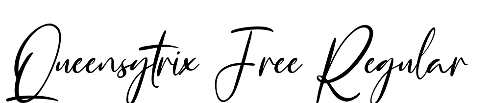 Queensytrix-Free-Regular font family download free