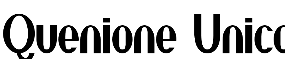 quenione-unico font family download free