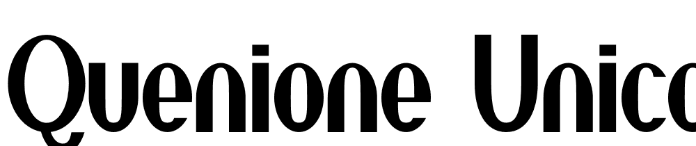 Quenione-Unico font family download free