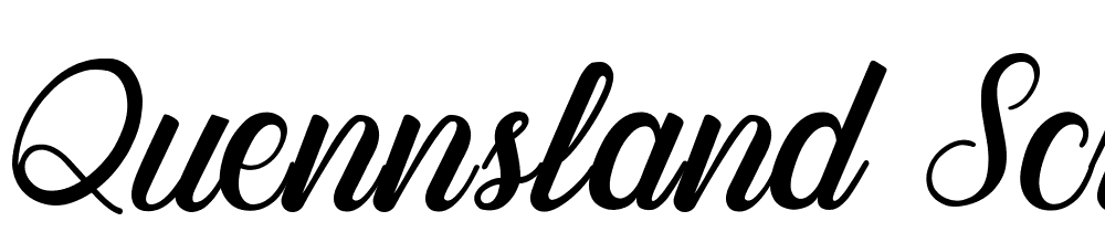 Quennsland-Script font family download free