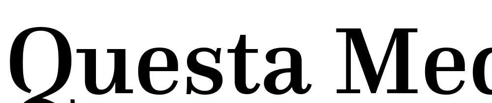 Questa Medium Regular font family download free