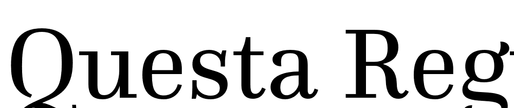 Questa Regular font family download free