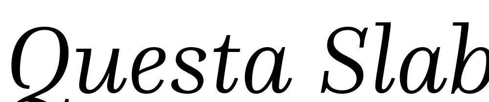 Questa Slab font family download free