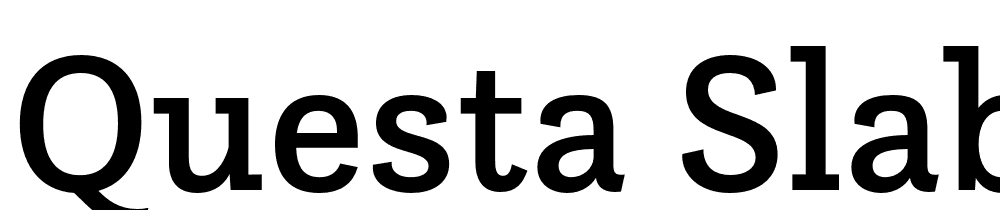 Questa Slab Medium Regular font family download free