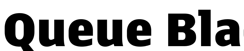 Queue-Black font family download free