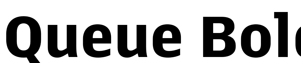 Queue-Bold font family download free