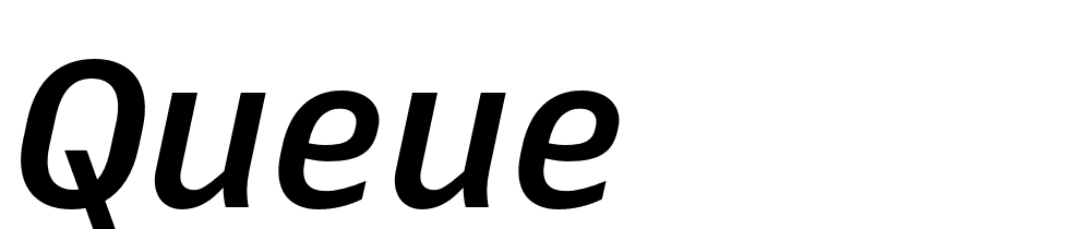 Queue font family download free