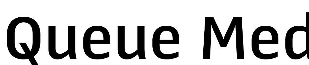 Queue-Medium font family download free