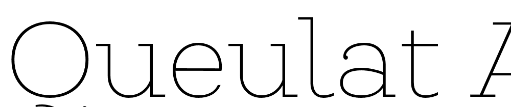 Queulat Alt Thin Regular font family download free