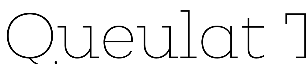 Queulat Thin Regular font family download free