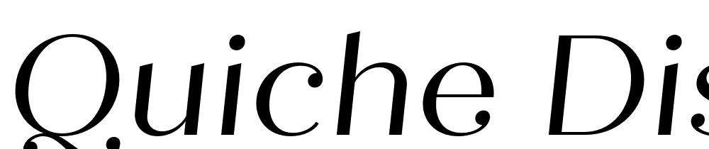 Quiche-Display-Italic font family download free